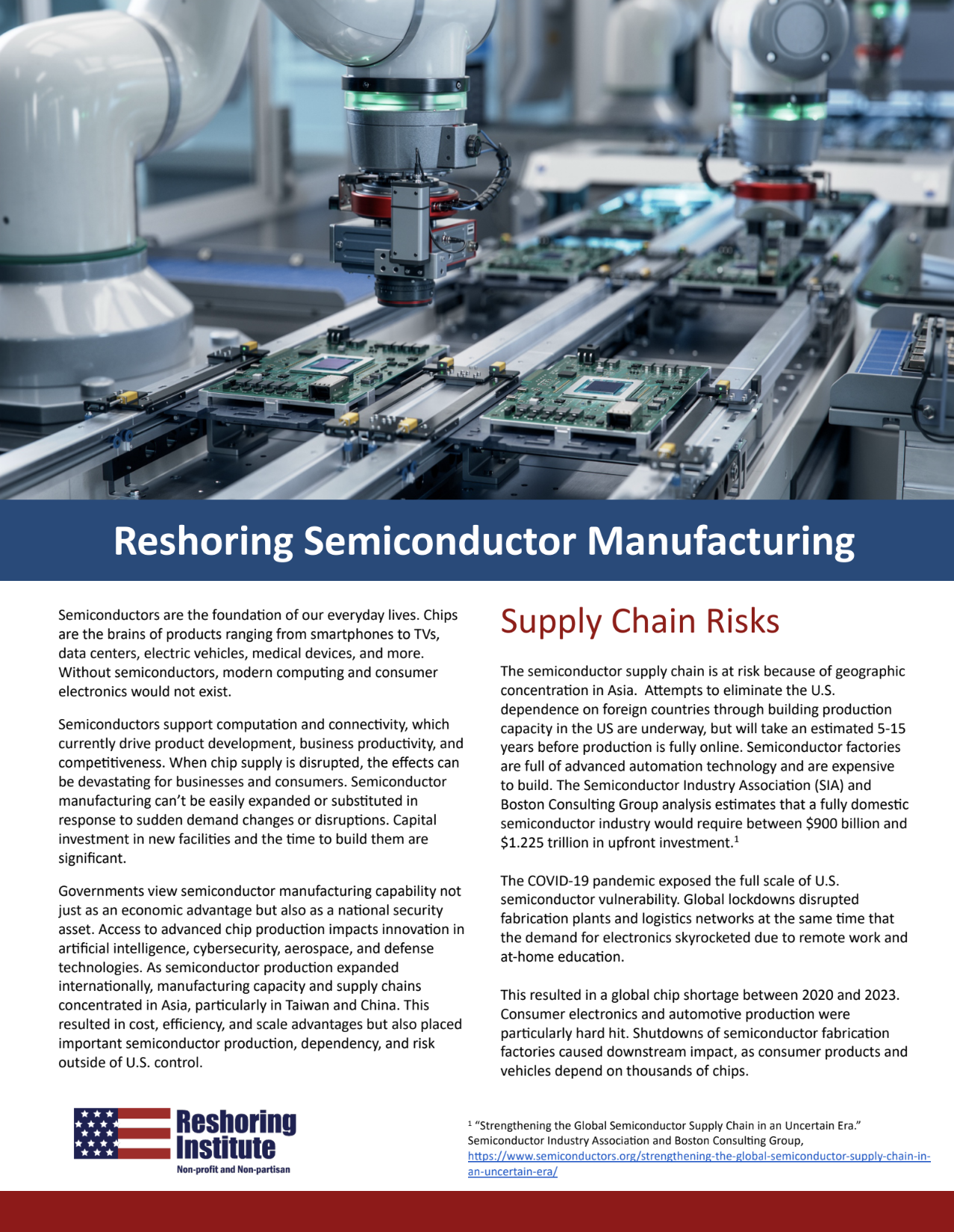 Reshoring Semiconductor Manufacturing